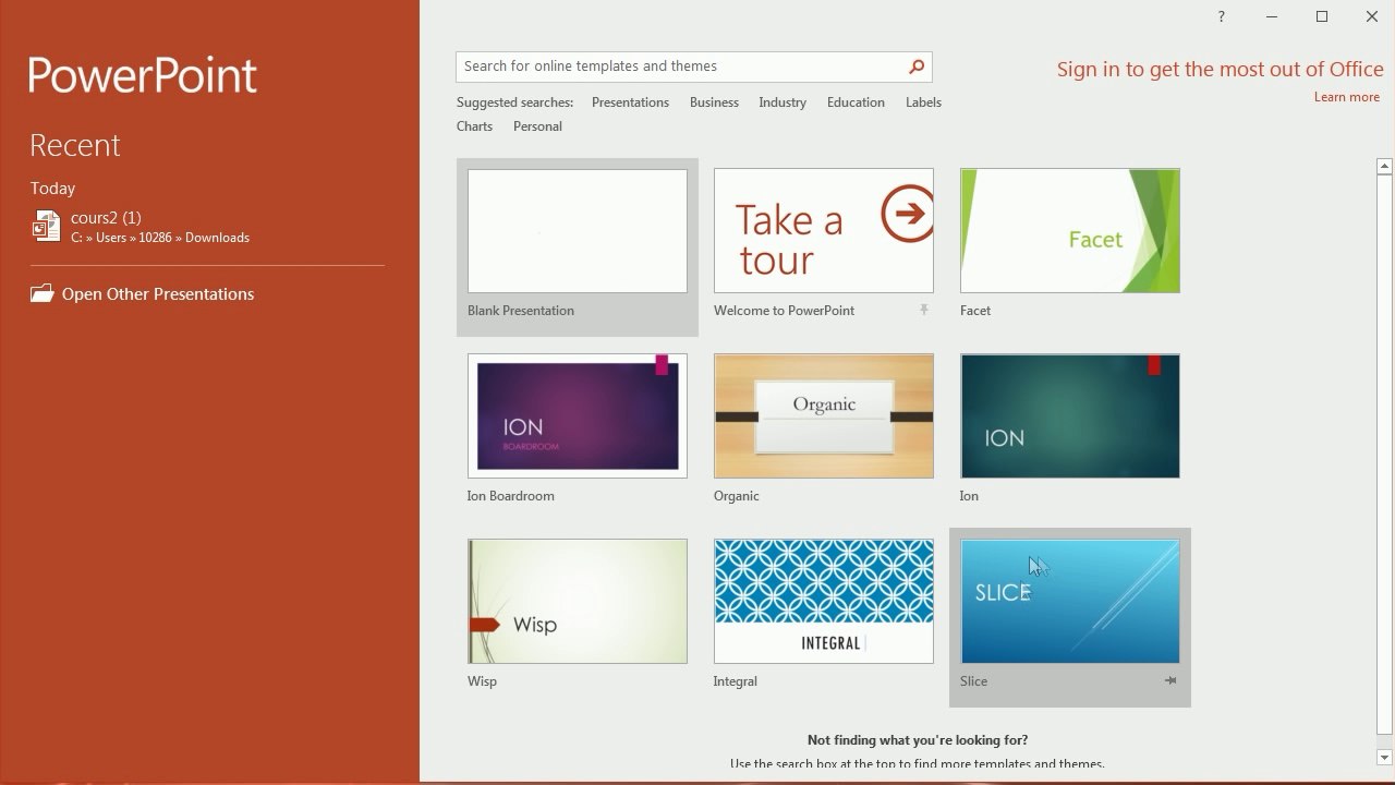Tutoriel pour bien démarrer avec PowerPoint 2016