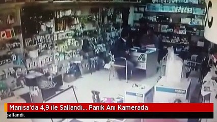 Manisa'da 4,9 ile Sallandı... Panik Anı Kamerada