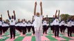 Yoga Day : PM Modi performs asanas, makes new announcement | Oneindia News