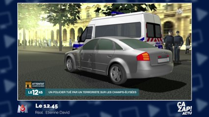 La reconstitution de l'attaque des Champs-Elysées