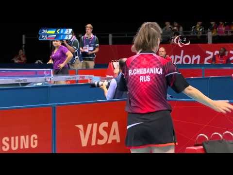 Table Tennis - UKR vs RUS - Women's Singles - Cl 6 Gold Medal Match - London 2012 Paralympic Games