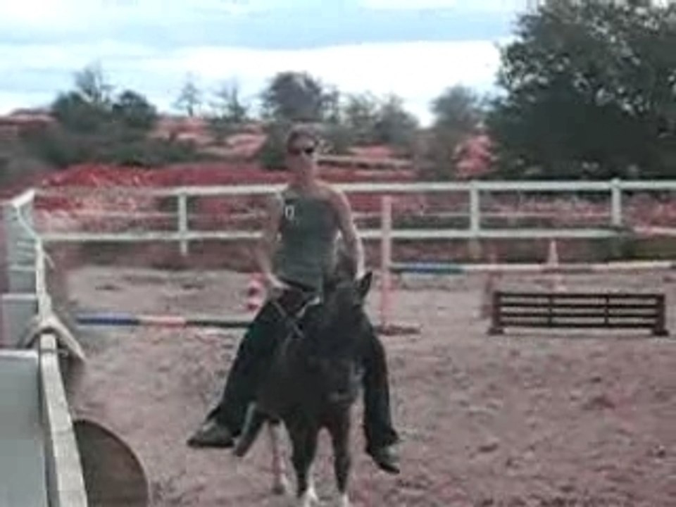 boulet a poney!!tention les yeux!