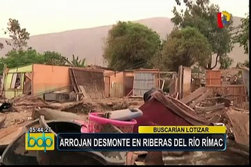 Ate: denuncian arrojo de desmonte y basura en riberas del río Rímac