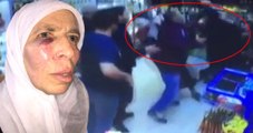 Kuruyemişçi Kadının Yumruklandığı Anlar Güvenlik Kamerasında