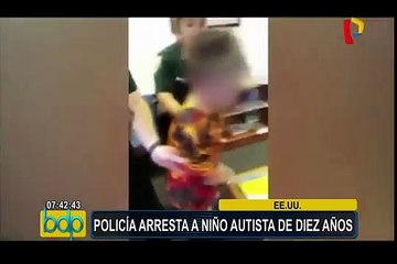 EEUU: arrestaron a un niño de 10 años con autismo en colegio de Florida
