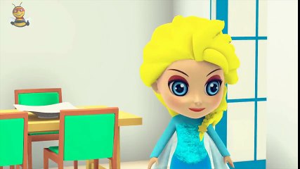 Princess ELSA Stomachache Because Of Eating Much Pizza ! Fun Kids Toys Superhero 3D Clay Animation_6