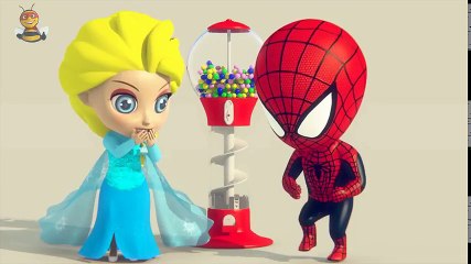 Princess ELSA Stomachache Because Of Eating Much Pizza ! Fun Kids Toys Superhero 3D Clay Animation_18