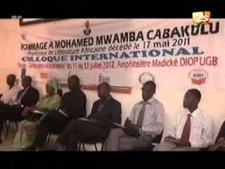 UGB Saint Louis - Hommage à Mohamed Mwanba Cabakulu - JT Français - 15 Juillet 2012