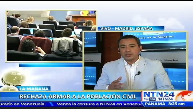 Gobierno español rechaza la represión de la fuerza pública venezolana contra opositores que protestan contra el régimen