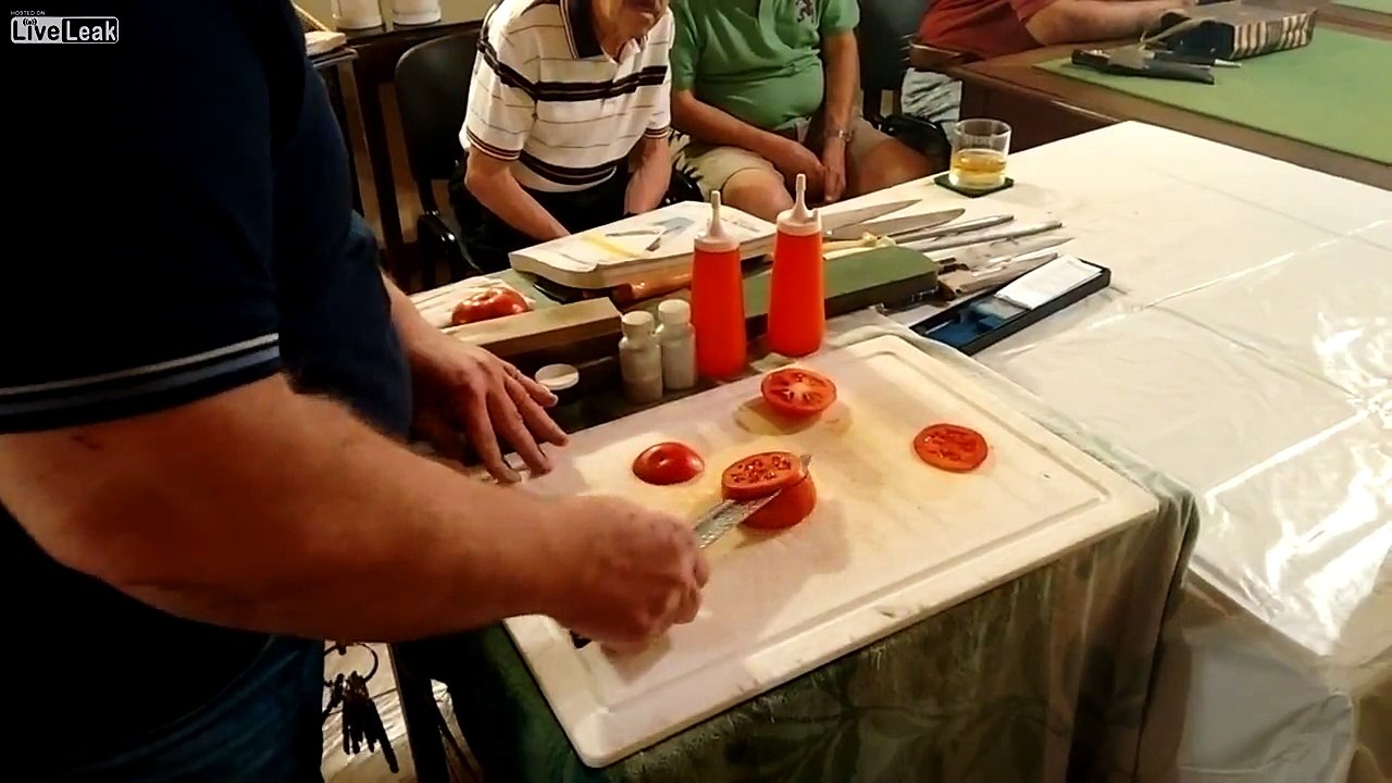 Granpa show off his japanese knive