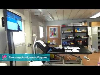 Pepo Puch - Visit to the physiotherapy centre, Paralympics 2012