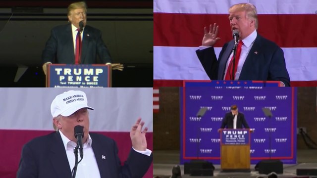 'Think what we can accomplish in the first 100 days': Trump, over and over again