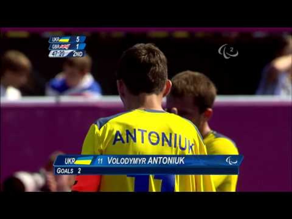 Football 7-a-side - UKR vs GBR - 2nd half Men's Prelims B1 vs B3 - London 2012 Paralympic Games