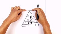 How to Draw Bill Cipher _ Gravity Falls-fbpxllLh908