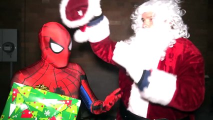 SPIDER-MAN & Santa Claus VS Deadpool - Christmas Battle!-CFPsxYlJ-yg