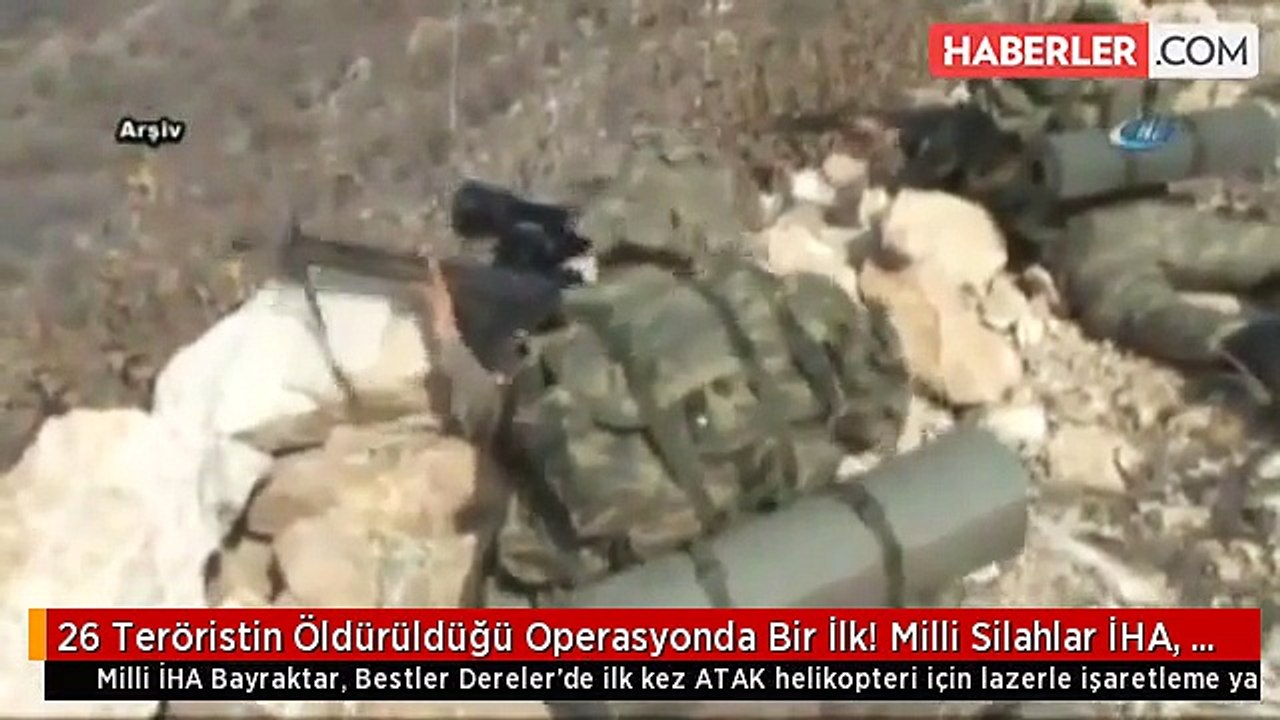 26 Teröristin Öldürüldüğü Operasyonda Bir İlk! Milli Silahlar İHA, Atak, Cirit 12'den Vurdu