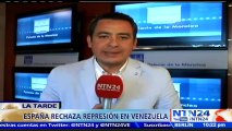 Gobierno español rechaza la represión de la fuerza pública venezolana contra opositores que protestan contra el régimen