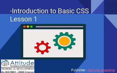 Introduction to Basic CSS - Lesson 1