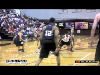 Brandon Jennings & Austin Rivers Team Up To Take Over The NC Pro Am!