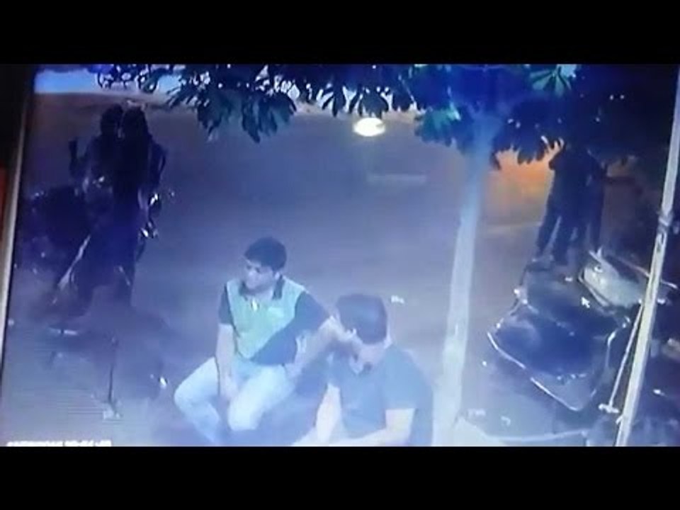Ahmedabad's speedy car rams 2 people at tea stall, shocking CCTV video | Oneindia News