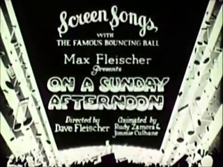 On the Sunday Afternoon Screen Song
