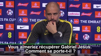 FA Cup - Guardiola: "Jesus va beaucoup mieux"