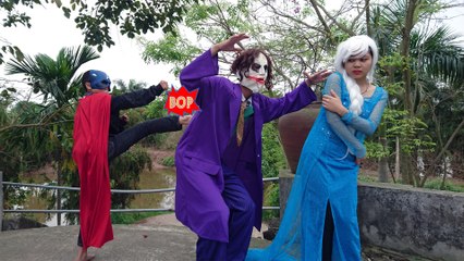 Joker kidnap Frozen Elsa Spiderman Catch Hulk Trying to Steal fruit Captain America Baby Rescue Elsa