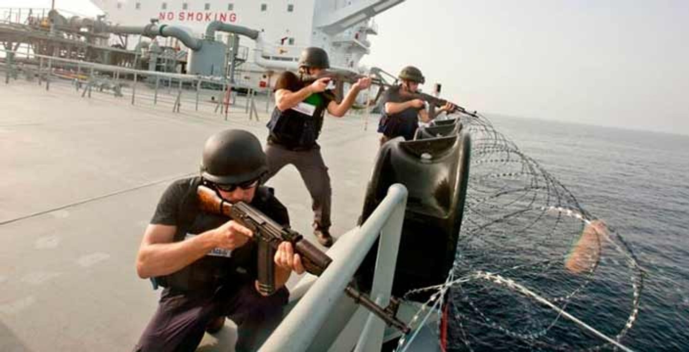 Somali Pirates VS Ship's Private Security Guards