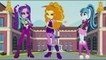 My Little Pony Equestria Girls The Dazzlings Transforms into Mermaids Coloring