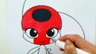 Miraculous Ladybug Coloring Book Pages Kwami Tikki Plagg | Evies Toy House