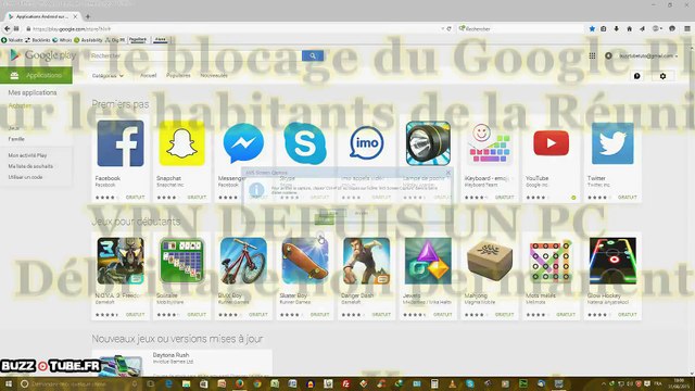 Contourner le blocage du Google Play Store pour les habitants de la Réunion - VPN DEPUIS UN PC - Débridage non permanent