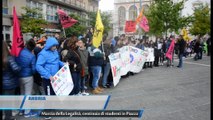 TG Andria Marcia della Legalita Centinaia di Studenti in Piazza Teleregione 21 04 2017