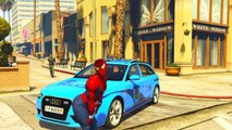 Sergeant Spiderman! Police Car Cartoon EPIC Superhero Movie Fun CARS Party 2 McQueen Nursery Rhymes
