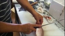 日本の職人技　あなたは鯛の刺し身を作れますか？　正しい鯛のさばき方 　 Japanese craftsmanship　Snapper sashimi