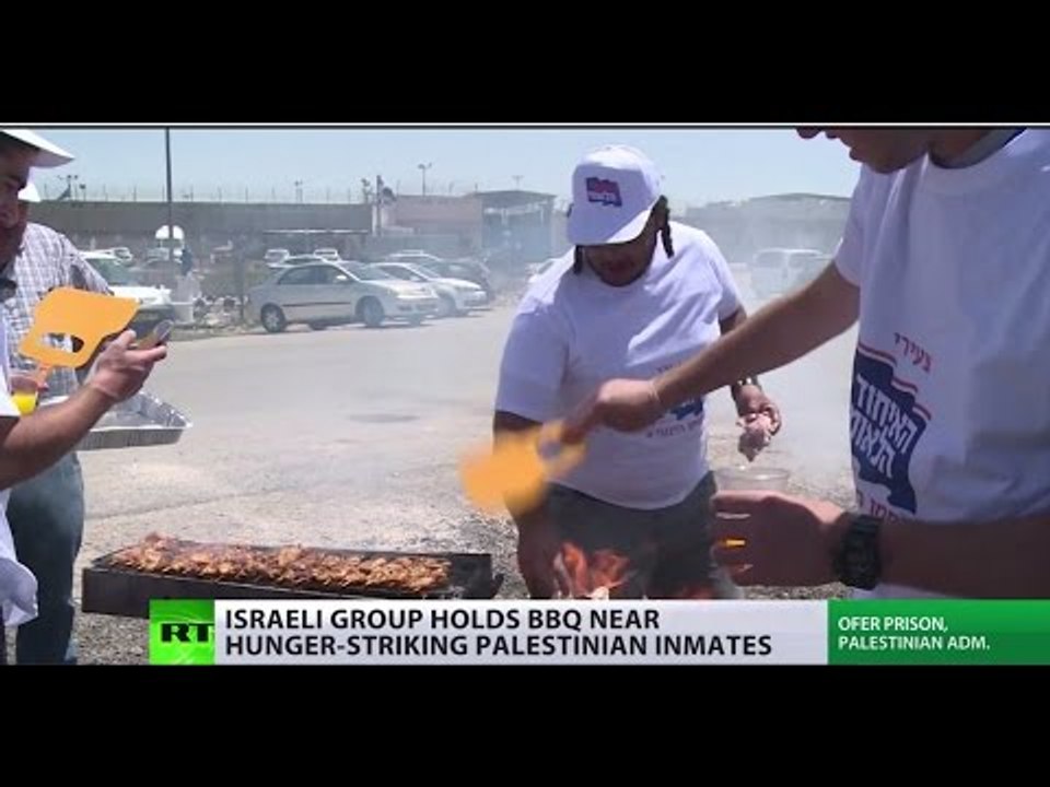 Cooking up trouble? Israeli activists stage BBQ near hunger-striking Palestinian inmates