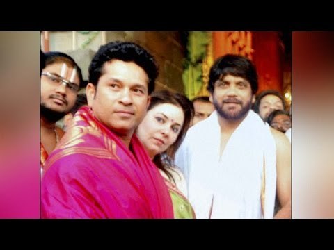 Sachin Tendulkar visits Tirumala temple with wife, Chiranjeevi & Nagarjuna | Oneindia News