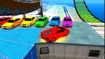 Learn Colors and Sport Cars w Spiderman Cartoon for Kids in Color Cars for Kids and Nursery Rhymes - YouTube