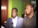 Audience du President Alassane Ouattara accordée au President Henri Konan Bedie