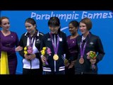 Swimming - Women's 100m Backstroke - S11 Victory Ceremony - London 2012 Paralympic Games