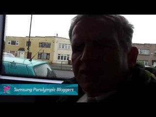 Mike Brace - Mike on way to velodrome, Paralympics 2012