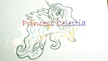 My Little Pony Princess Celestia Cges Colors and Glitter Fun arts for kids-UXZEdh