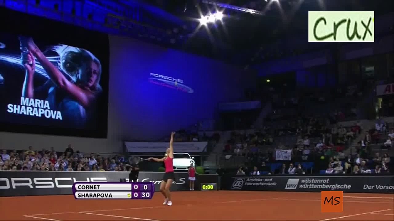 Stuttgart R2 2012 Highlights Maria Sharapova vs Alize Cornet