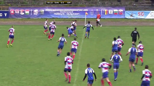 REPLAY SLOVAKIA / ISRAEL - RUGBY EUROPE U18 CONFERENCE 2 - 2017 - SLOVAKIA