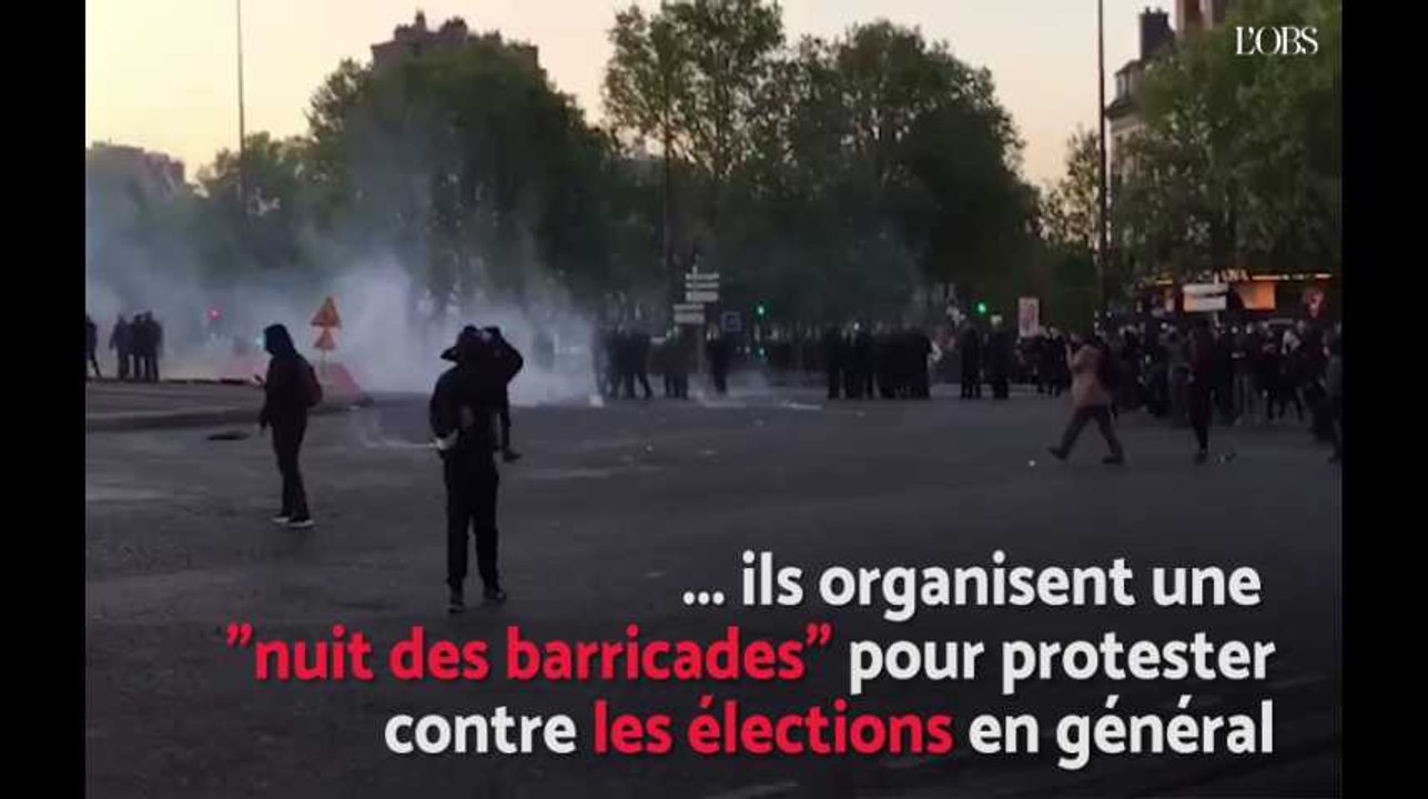 Premier tour : affrontements entre antifas et CRS lors d'une "Nuit des barricades"