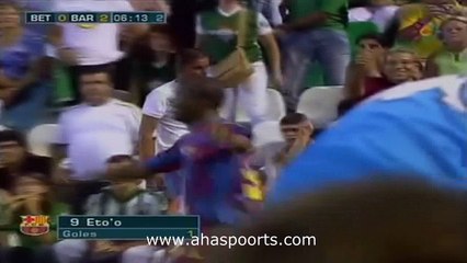 اهداف مباراة برشلونة و بتيس 3-0 السوبر الاسباني 2006