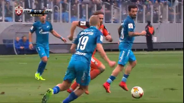 Two Red Cards for Ural ( Emeljanov - Pavlyuchenko ) - FK Zenit St. Petersburg vs FK Ural 0-0 22.04.2017 (HD)