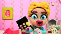 UGLY Elsa Makeover! Slime Makeup Hair Coloring Frozen Superhero Stop Motion Movies