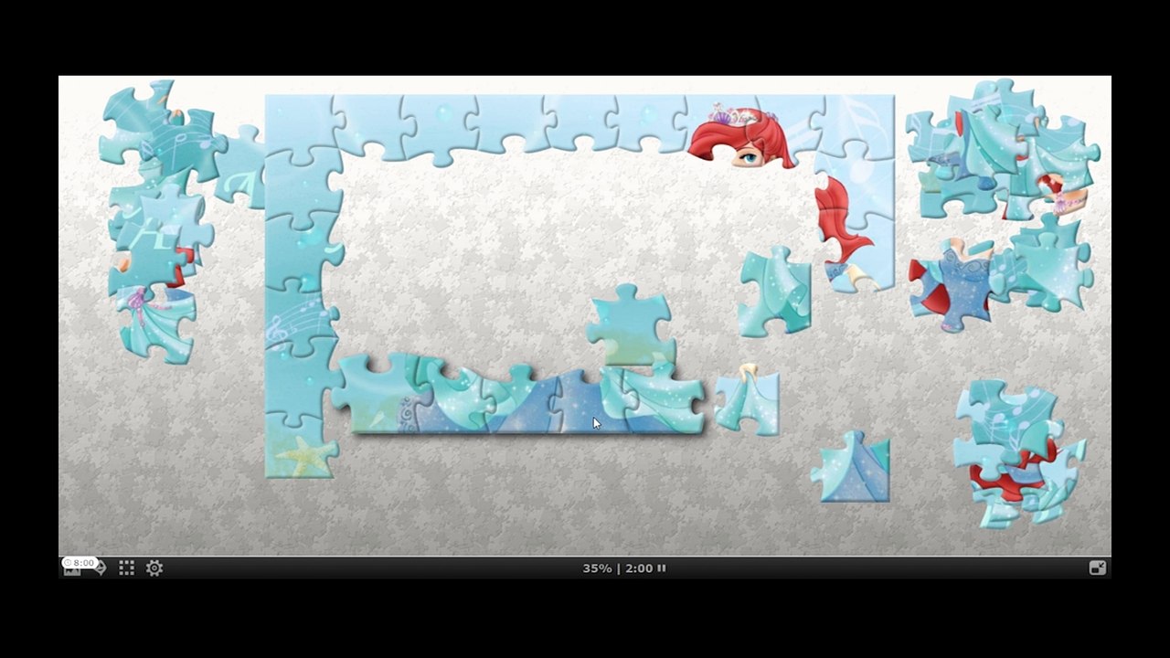 Puzzle Game Princess Ariel - Disney - mhìrean-measgaichte - Puzle Kid
