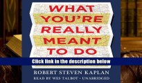 Read Online  What You re Really Meant to Do: A Road Map for Reaching Your Unique Potential Robert