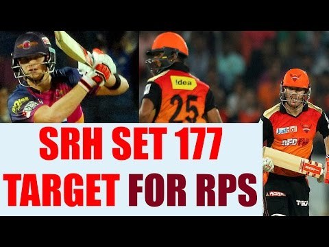IPL 10 : Hyderabad puts 176 on scoreboard, thanks to Warner & Henriques | Oneindia News